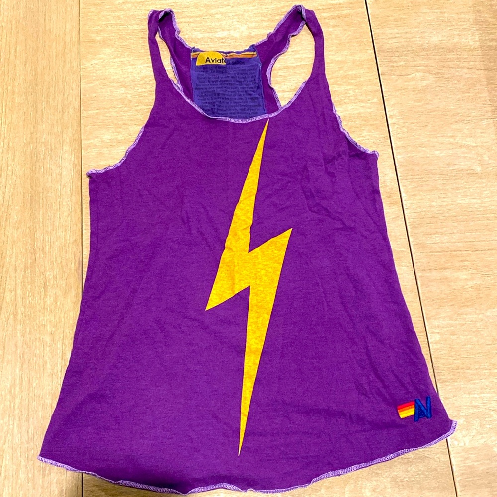 Women’s Aviator Nation Bolt Tank - purple